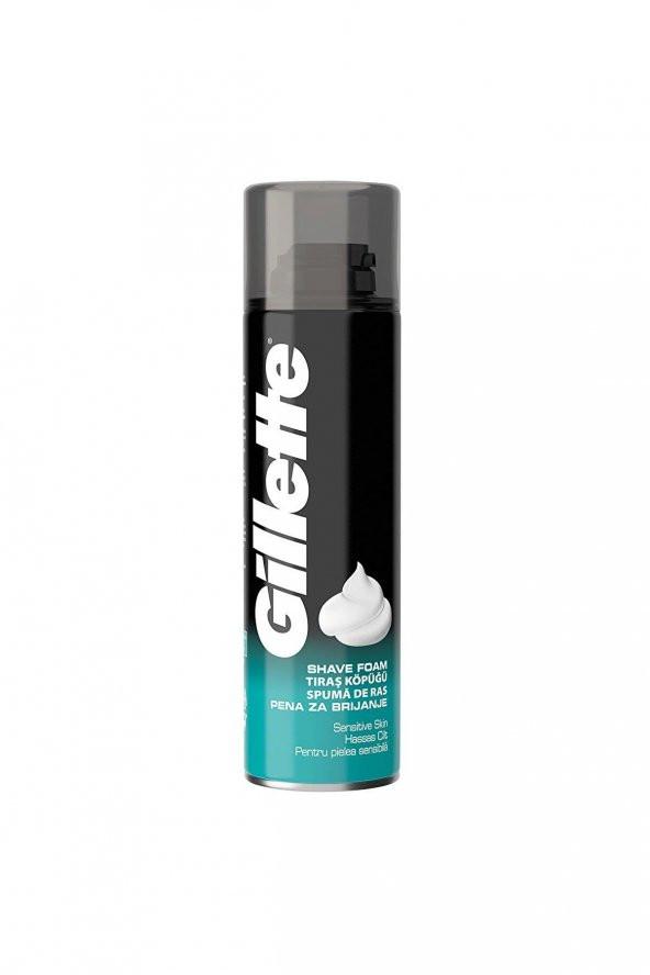 Gillette Sensitive Hassas Ciltler Traş Köpüğü 200ML - 2