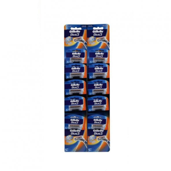 Gillette Blue 3 Tıraş Bıçağı 10lu Kartela Comfort