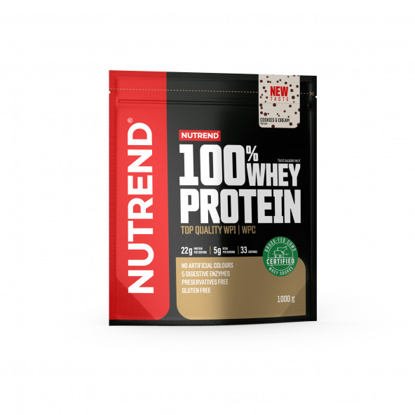 Nutrend %100 Whey Protein 1000 gr - Cookies & Cream