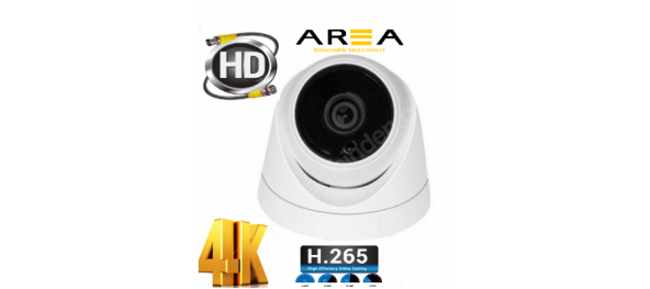 5MP 1440 AHD 4K GECE GÖRÜŞLÜ İÇ MEKAN DOME GÜVENLİK KAYIT CİHAZI KAMERASI