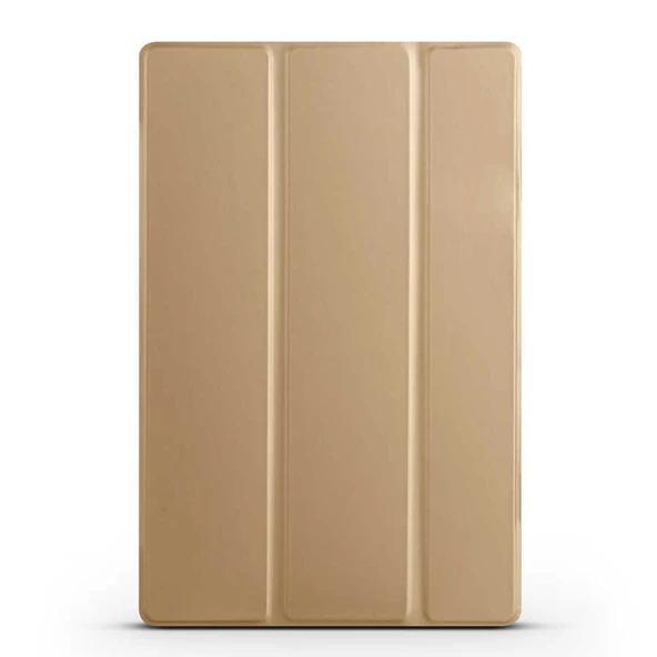 Apple iPad 10.9 2022 (10.Nesil) Zore Smart Cover Standlı 1-1 Kılıf  Gold