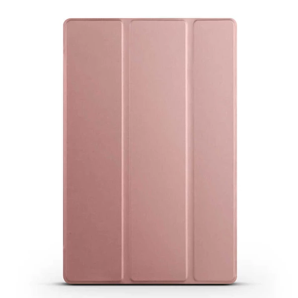 Apple iPad 10.9 2022 (10.Nesil) Zore Smart Cover Standlı 1-1 Kılıf  Rose Gold