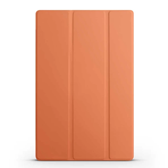 Apple iPad 10.9 2022 (10.Nesil) Zore Smart Cover Standlı 1-1 Kılıf  Turuncu