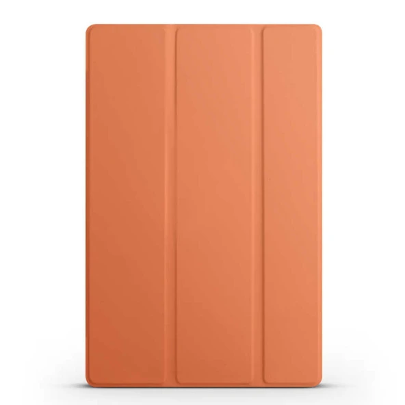 Apple iPad 10.9 2022 (10.Nesil) Zore Smart Cover Standlı 1-1 Kılıf  Turuncu