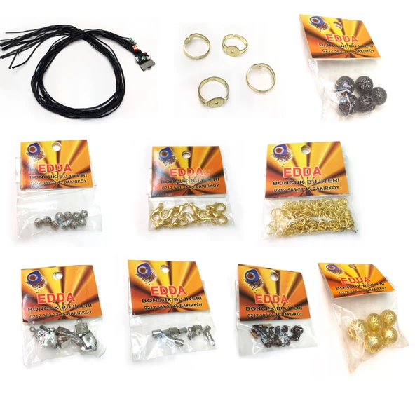 Doğal Taş - Kum Boncuk - Takı Yapımında Kul (El Aletleri)lanılan Boncuk - Renkli Boncuk- Boncuk (El Aletleri) - 3