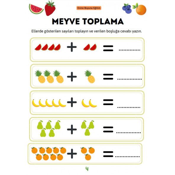 Okul Öncesi Pratik Matematik Kitabı - Resim 3