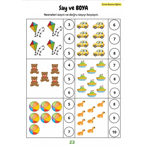 Okul Öncesi Pratik Matematik Kitabı - Resim 4
