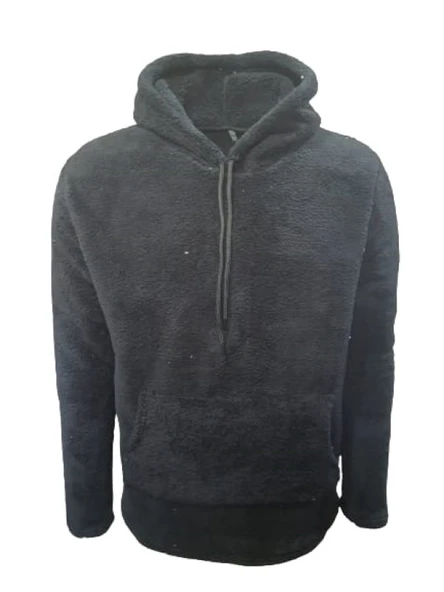 Mtn Erkek Peluş Kapüşonlu Sweatshirt St01519 - Resim 3