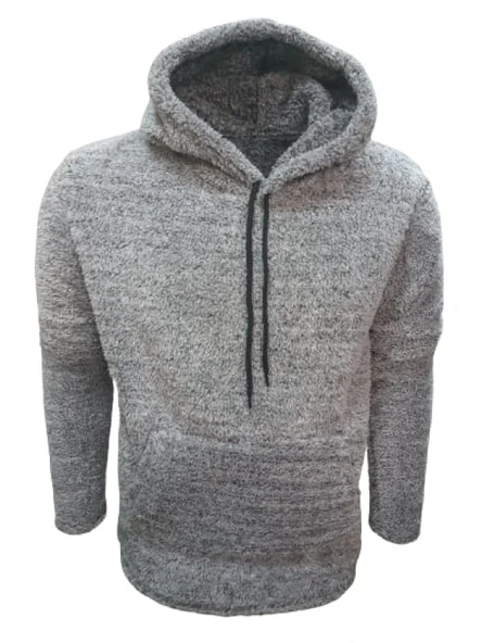 Mtn Erkek Peluş Kapüşonlu Sweatshirt St01519 - Resim 9