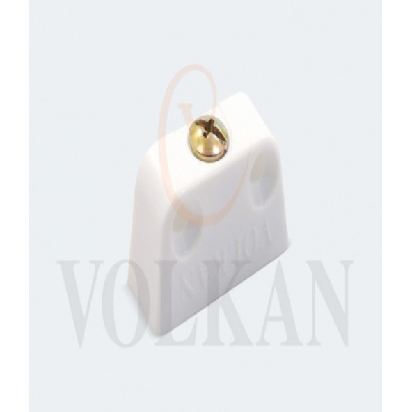 Plastik tırnaklı çektirme beyaz renk 100'lü paket ürün görseli 1