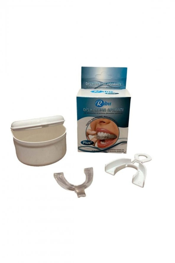Plus + Diş Koruma Aparatı - Silikon Dişlik - Gece Plağı - Diş Sıkma Önleyici - Şeffaf SERHAT0338