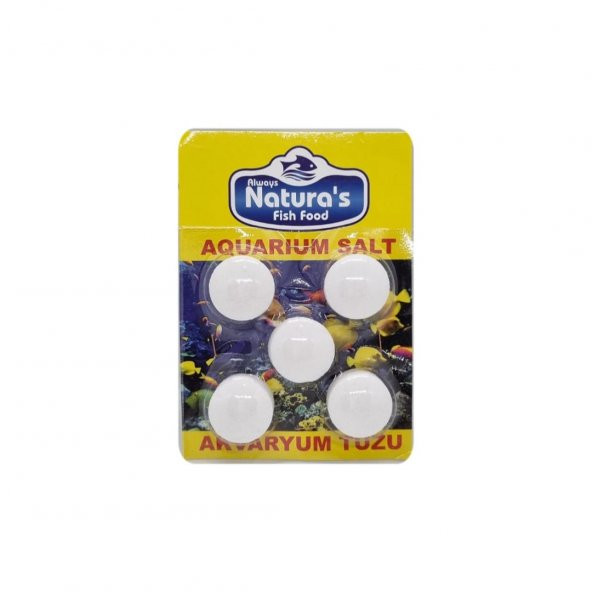Always Naturas 5li Akvaryum Tuzu Balık Yemi AN036