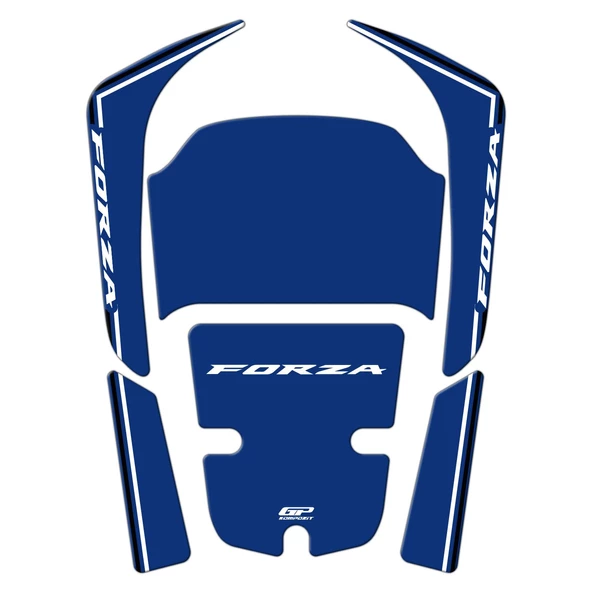GP Kompozit Honda Forza 250 2018-2025 Uyumlu Tank Pad Mavi - 2