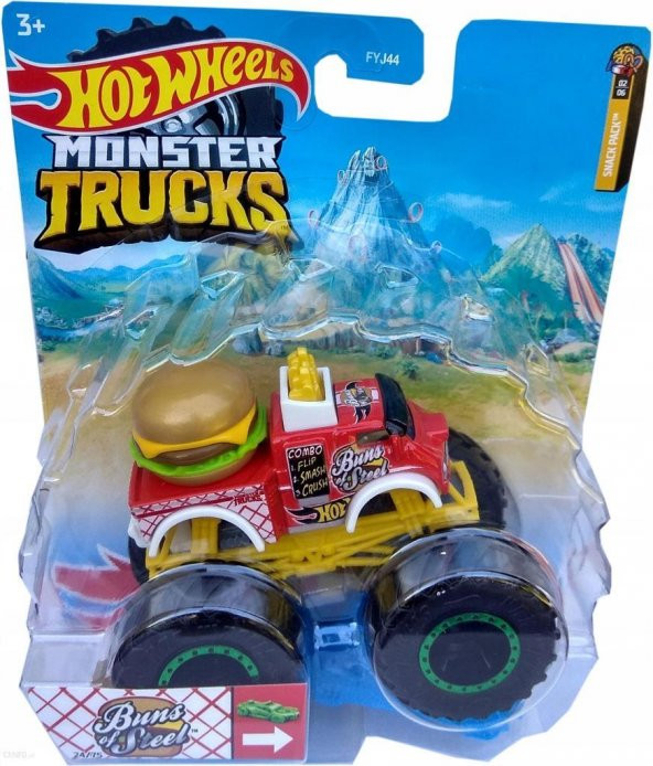 Mattel Hotwheels Monster Trucks 1:64 Buns of Steel FYJ44 - HCP36