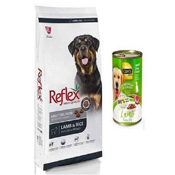 Reflex Kuzu Etli Ve Pirinçli Yetişkin Köpek Maması 15kg