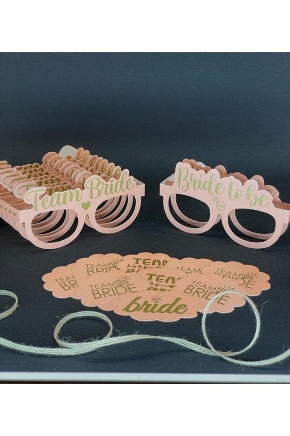 Pembe 10lu Fırsat Paketi 2 Bride to be 8 Team Bride Gözlükleri Bekarlığa Veda Partisi Gecesi - 2
