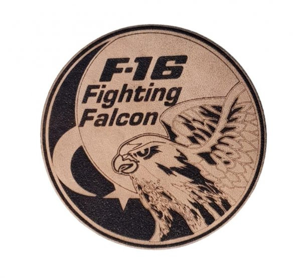 F16 FIGHTING FALCON Deri PEÇ - Arma - Askeri Patch ürün görseli