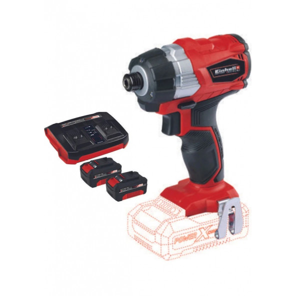 Einhell TE-CI 18 BL 2X4.0AH Twincharger Çift Akülü Vidalama