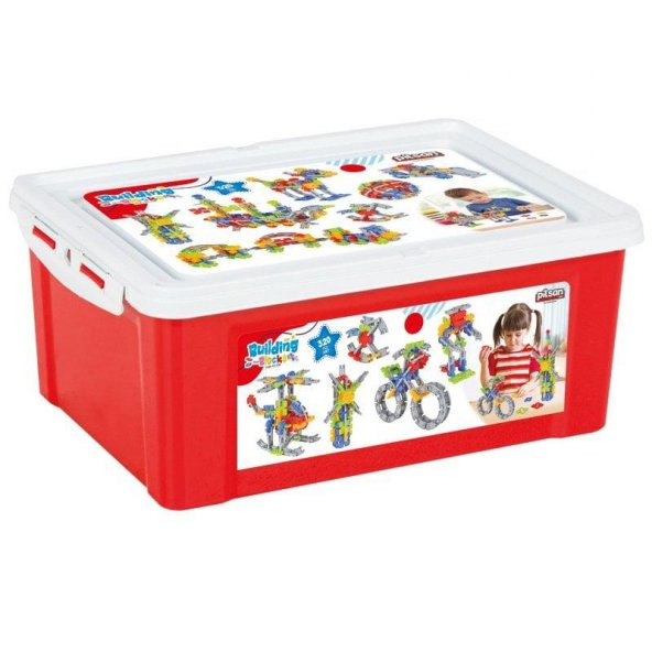 PİLSAN BUILDING BLOCKS 320 PARÇA 10 LİTRE KAP