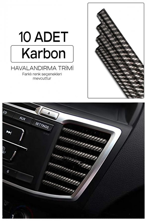 Araç Içi Klima Izgara Hava Çıkış Dekoratif Şeritler Klima Şerit - 8