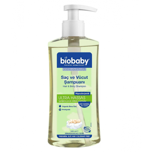 Biobaby Saç ve Vücut Şampuanı 500 ml