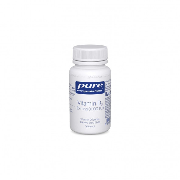 Pure Encapsulations Vitamin D3 25 Mcg 1000 Iu 30 Kapsül