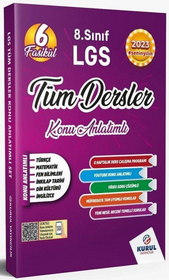 8. Sınıf LGS Tüm Dersler 6 Fasikül Konu Anlatımlı Kurul Yayıncılık