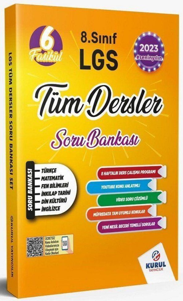 8. Sınıf LGS Tüm Dersler 6 Fasikül Soru Bankası Kurul Yayıncılık