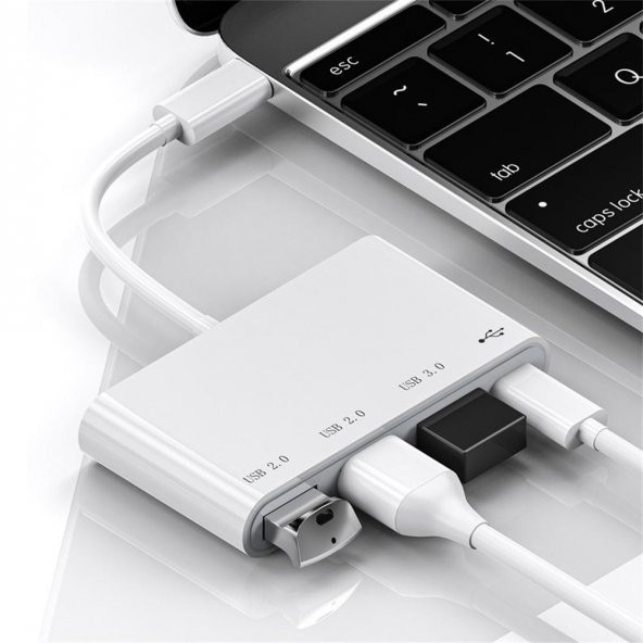 Valkyrie Type-c Usb 3.0 Çoklayıcı Hub Dönüştürücü Çevirici Macbook, Type C USB Çoklayıcı - 3