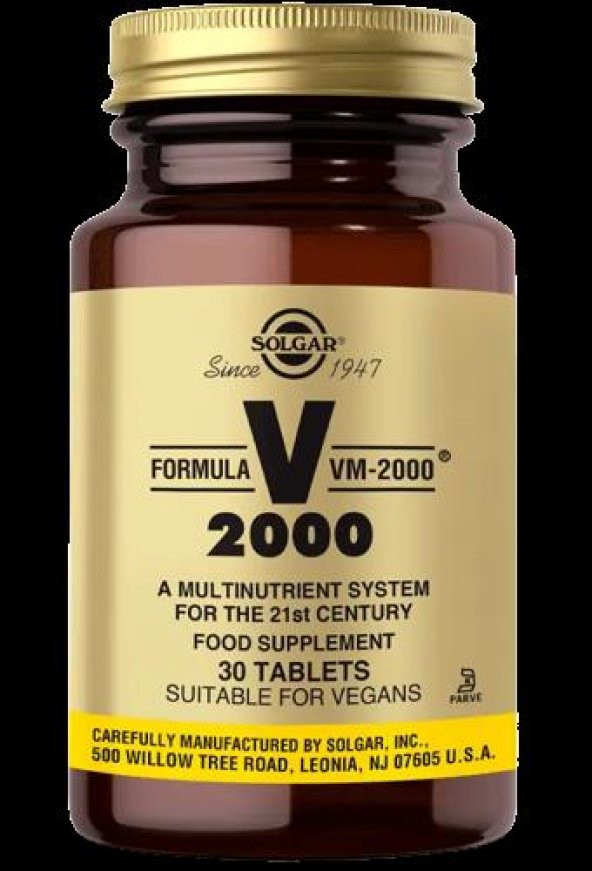 Solgar VM 2000 Multivitamin 60 Tablet