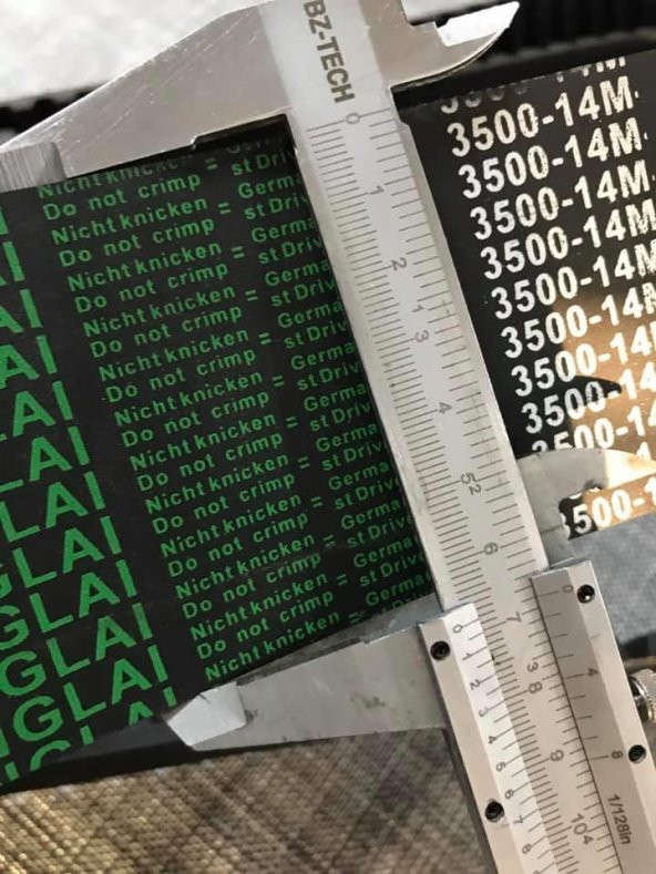 Endüstriyel Dişli Transmisyon Triger Kayışı 250 Diş 3500 14m - 3