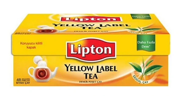 Lipton Yellow Label Demlik Poşet Çay 3.2 gr 48 Adet - 2