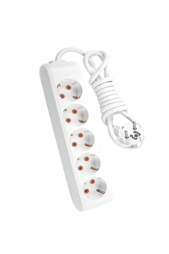 Viko Multi-Let 5 Li 1 Metre Topraklı Kablolu Çocuk Korumalı 1 Metre Uzatma Kablosu