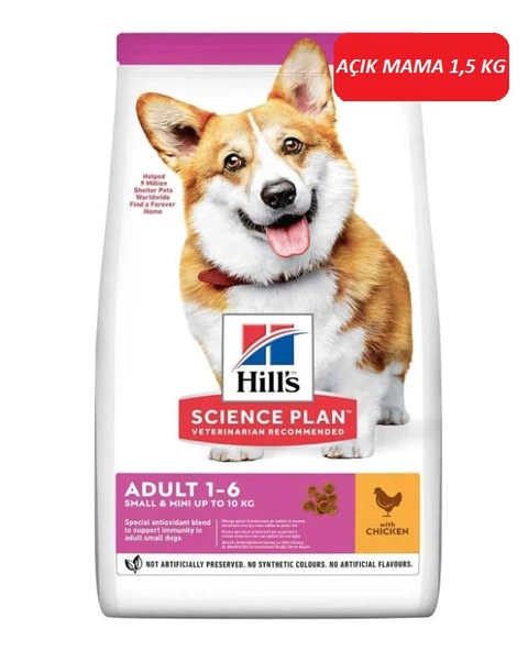 Hill's Small Mini Tavuklu Küçük Irk Yetişkin Köpek Maması 1,5 KG