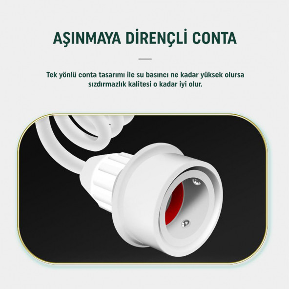 GHDENT Ağız Duşu Duvar Askılıklı 3 Başlıklı Komple Ağız Temizliği - 12