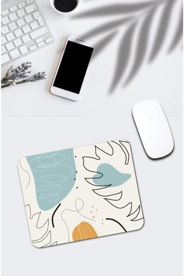Soyut Çizgi Desenli Mouse Pad