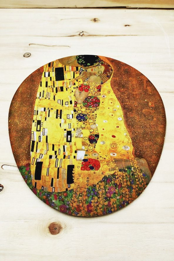 Gustav Klimt - Oval Mouse Pad Bilek Destekli 1