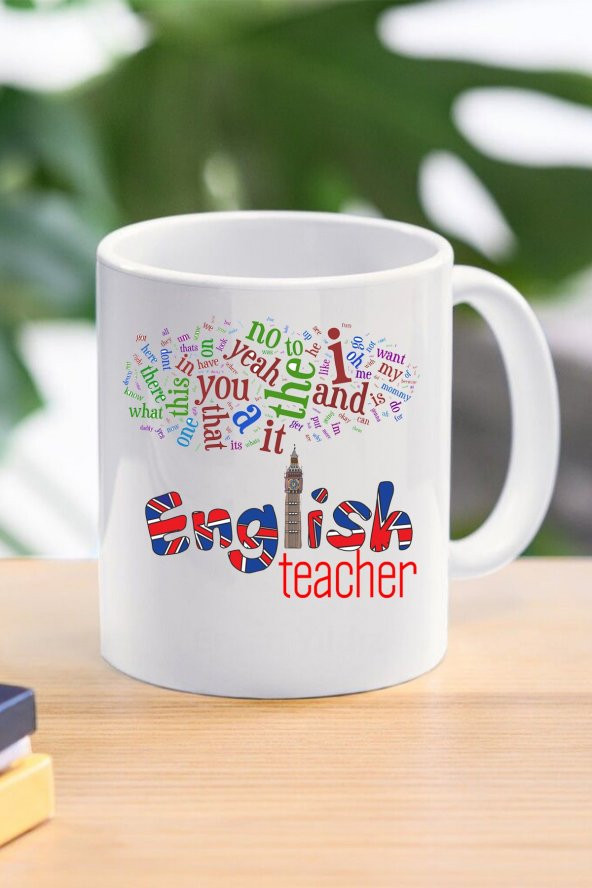 Ingilizce Öğretmeni Tasarımlı Kupa Bardak