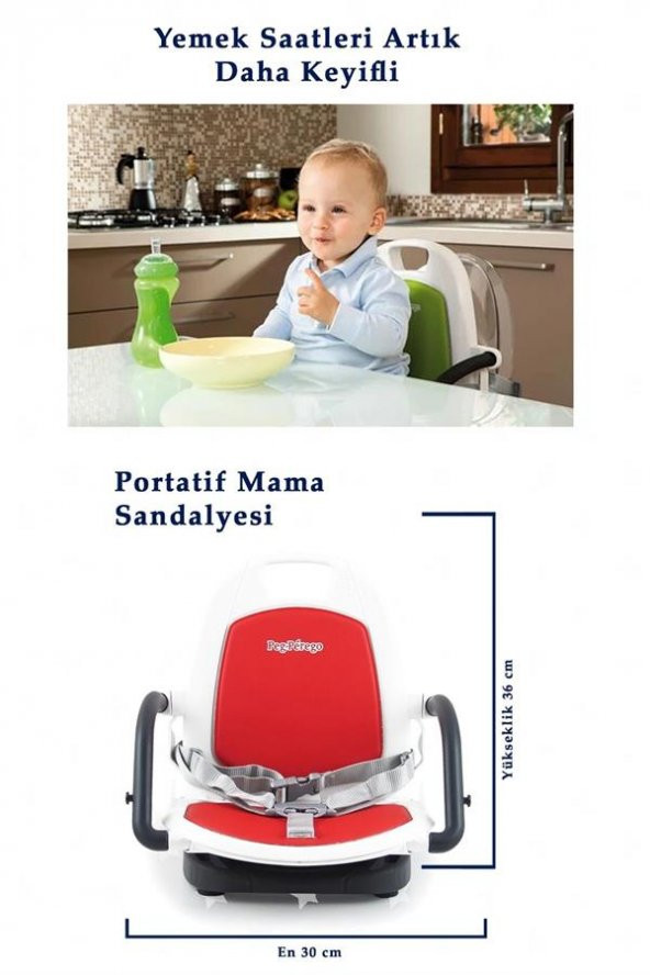Peg Perego Rialto Booster Mama Sandalyesi Fragola - 5