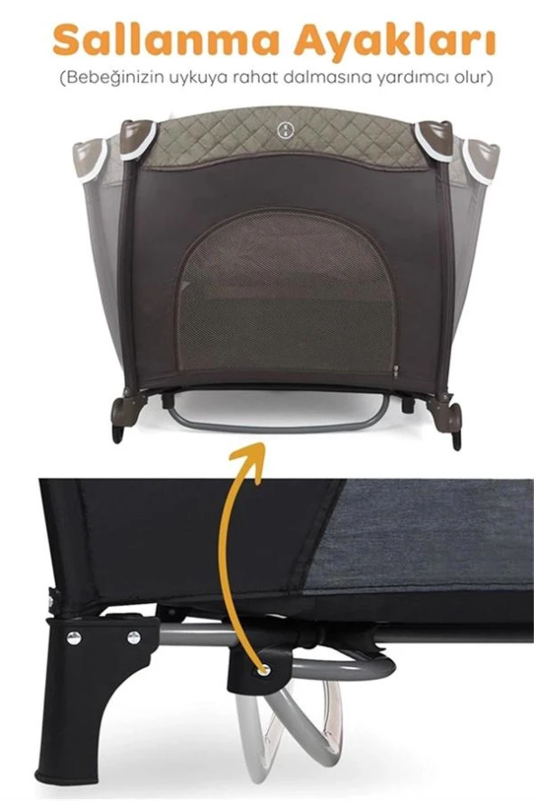 Prego San Diego Plus Oyun Parkı 70*120 Cm 8029 Bej - 3