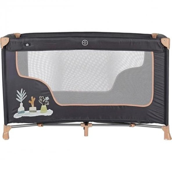 Sunny Baby 9155 Tommy Plus Oyun Parkı Park Yatak 60x120 Gri - 2