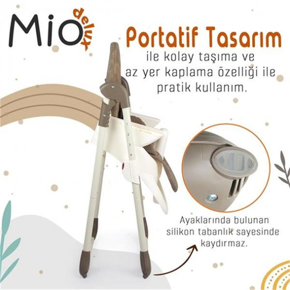 Prego 3032 Mio Deluxe Mama Sandalyesi Krem - 6