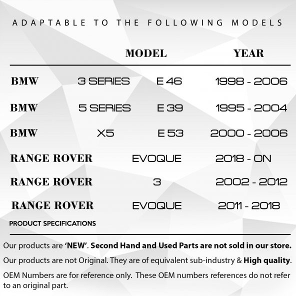 BMW - Chrysler-Land Rover Freelander için Yan Katlanır Ayna Yaylı Motor Yuvası - 2