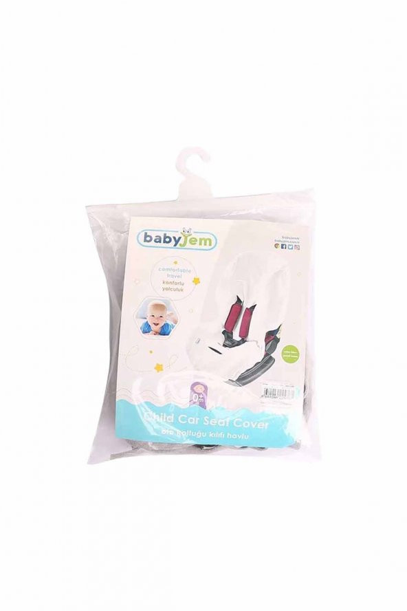 BabyJem Örme Havlu Oto Koltuğu Kılıfı 684 Beyaz - 2
