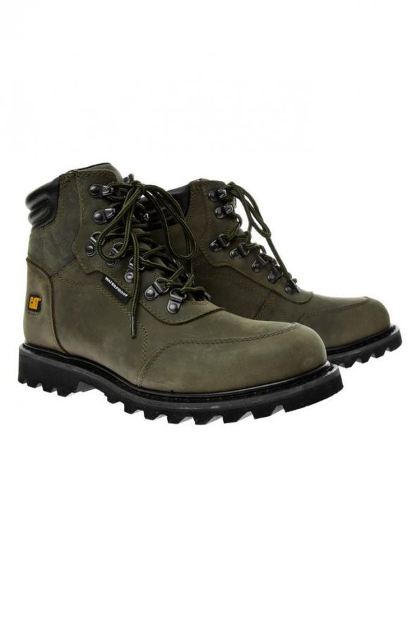 Caterpillar Grıdıron WP Hakiki Deri Bot 40-45 Olive Crazy Deri