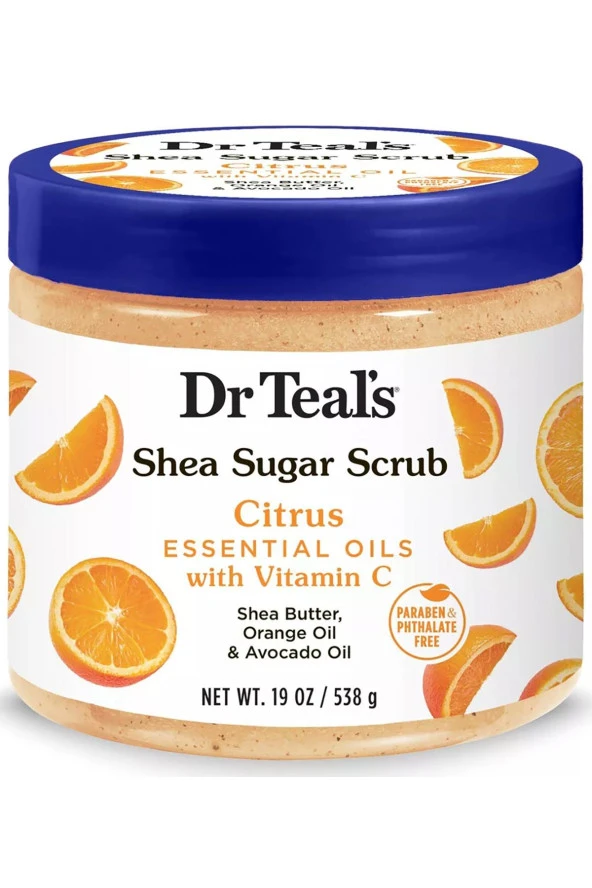 Dr.Teals Shea Sugar Scrub Citrus Vücut Şeker Peeling 538GR