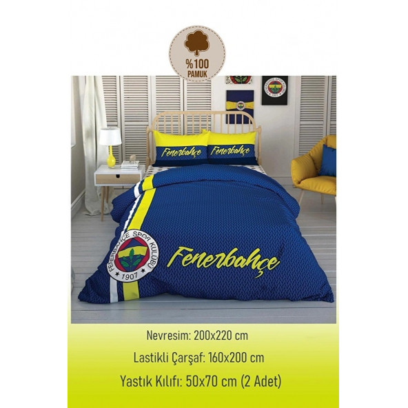 Taç Fenerbahçe Çift Kişilik Nevresim Takımı - 2