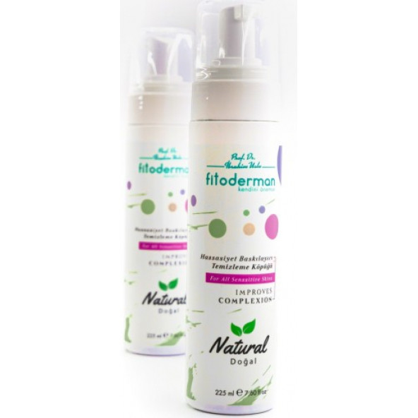 Fitoderman Doğal Hassasiyet Baskılayıcı & Gözenek Sıkılaştırıcı Temizleme Köpüğü 225 mL - Resim 2