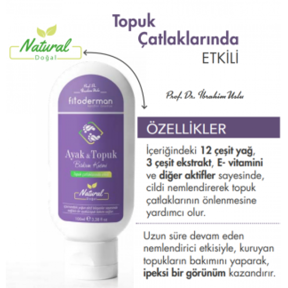 Fitoderman Yumuşatıcı & Topuk Çatlaklarında Etkili Ayak ve Topuk Bakım Kremi 100 mL ürün görseli