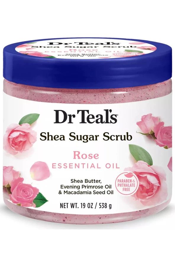 Dr.Teals Shea Sugar Scrub Rose Vücut Şeker Peeling 538GR